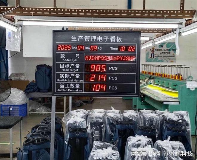 LED电子看板制造业生产管理的可视化解决方案
